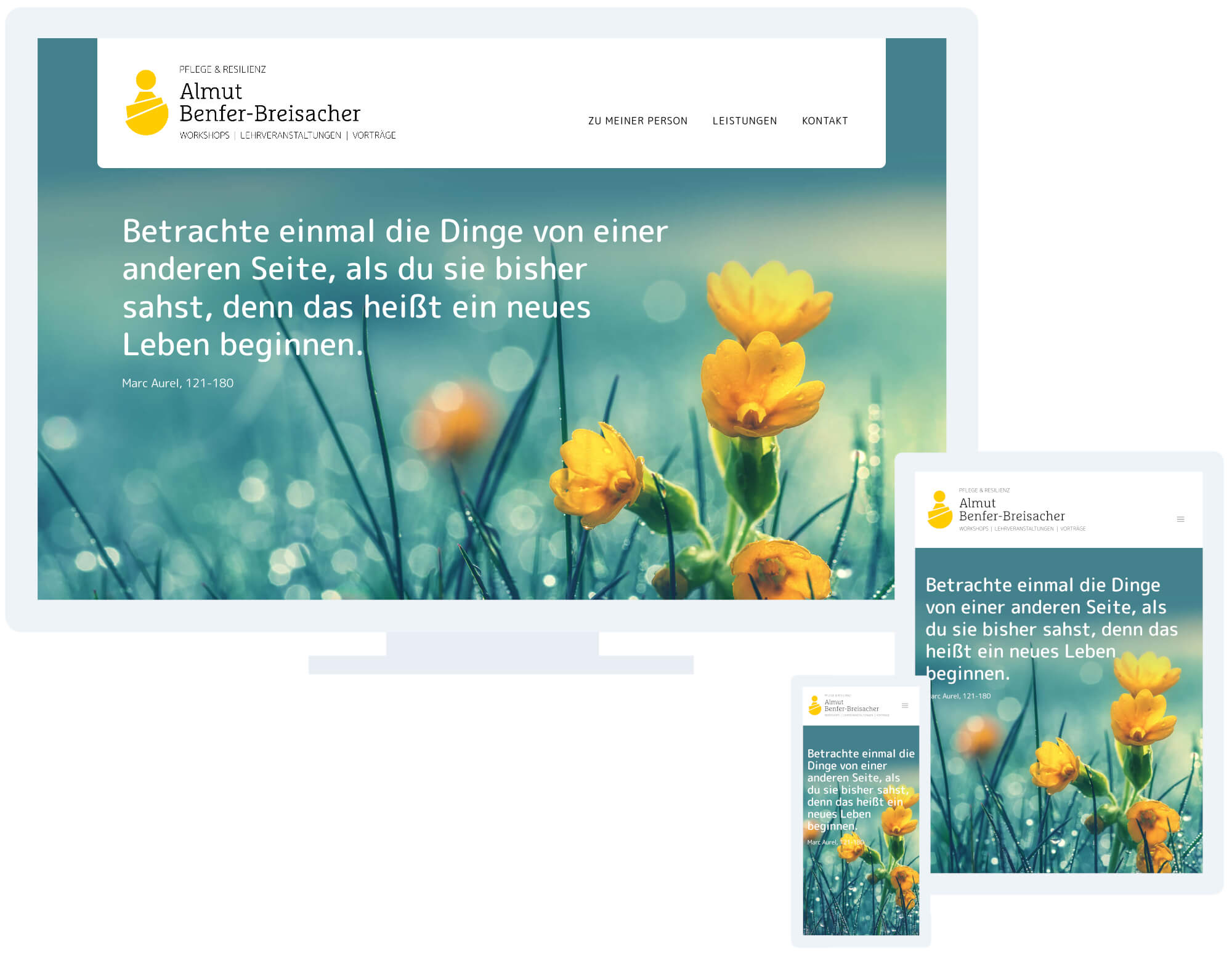 Website Almut Benfer-Breisacher Clea Rüdisser